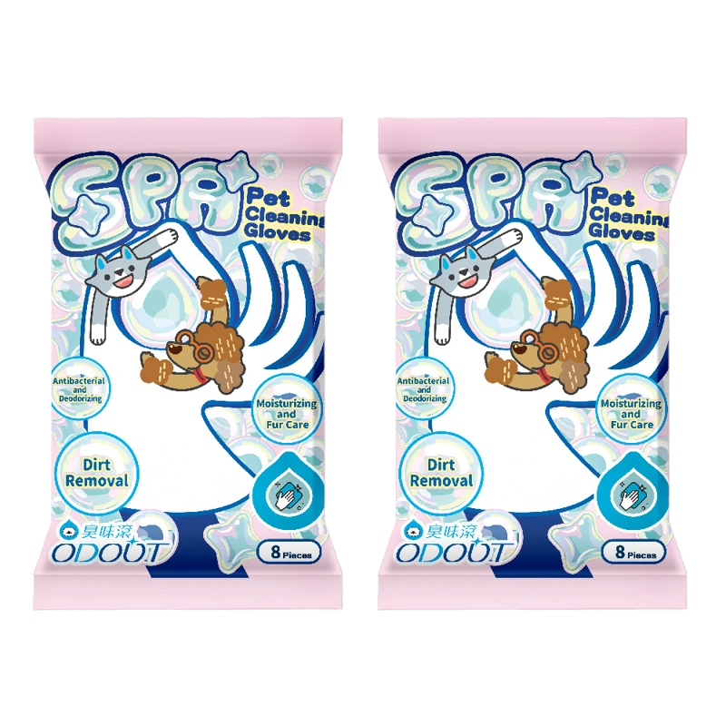 Pet SPA Cleaning Gloves Glove Wipes